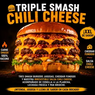 Munchy Triple Smash Chili Cheese