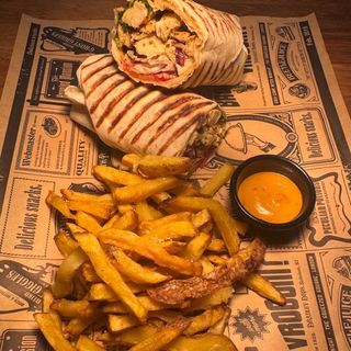 Wrap de pollo crujiente