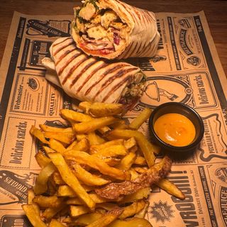 Wrap de carne picada