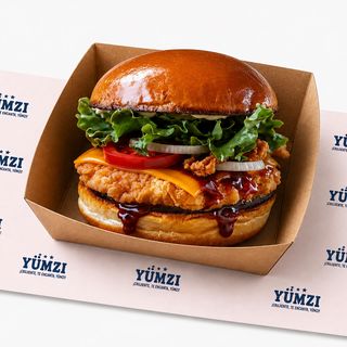 Chicken Crispy Burger Barbecue Smokey Honey Yumzi