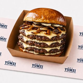 Triple Smash Burger Trufa Yumzi