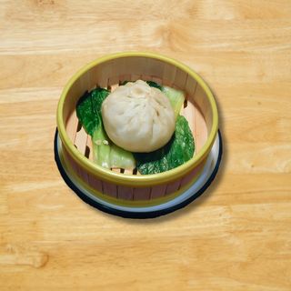 Pan chino al vapor relleno de verduras