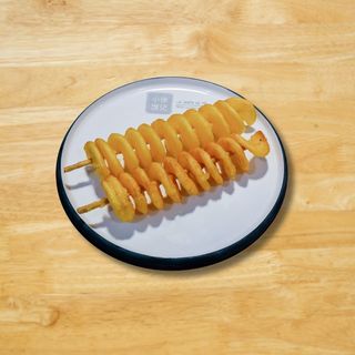 Brocheta de patata espiral