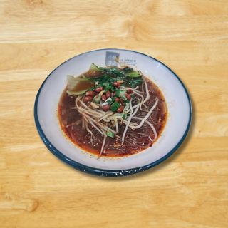 Fideos de boniato con caldo agripicante