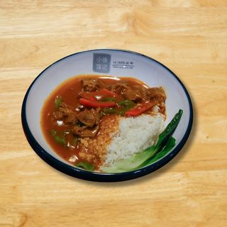 Estofado de ternera y tomate con arroz blanco