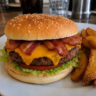Hamburguesa  queso  bacon
