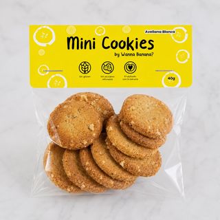 Mini Cookies Avellana Blanca