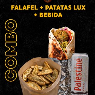 Menú 1P – Falafel + Patatas Luxe + Bebida