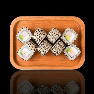 Roll clásico de gamba, aguacate y Philadelphia (8 uds.)
