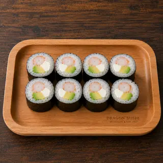 Maki de gamba, aguacate y Philadelphia (8 uds.)