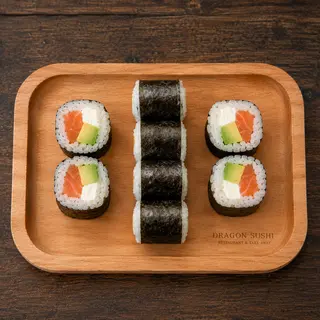 Maki de salmón con aguacate (8 uds.)