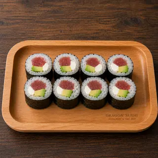 Maki de atún, aguacate y Philadelphia (8 uds.)