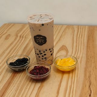 Té con Leche y tapioca,Frijoles Rojo y Flan (700 ml)