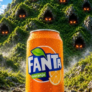 Fanta Naranja lata 330ml.