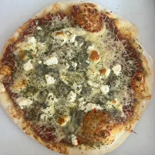 Pizza De Queso De Cabra Y Espinacas