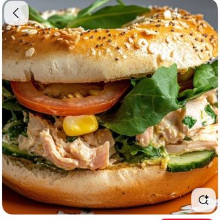Bagel de pollo