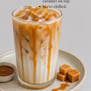 Caramel iced latte