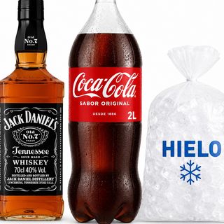 Jack Daniel’s 70cl+Coca-Cola 2L+Hielo