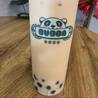 Ooolong con leche y perlas de tapioca.
