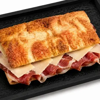 Pan Cristal 100€ Natural Jamón y Parmesano