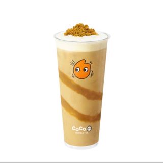 Black Tea Latte w/Biscoff Biscuit Crumbs