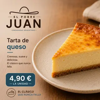 Tarta de queso unidad