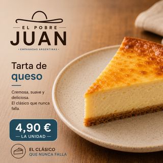 Tarta de queso unidad