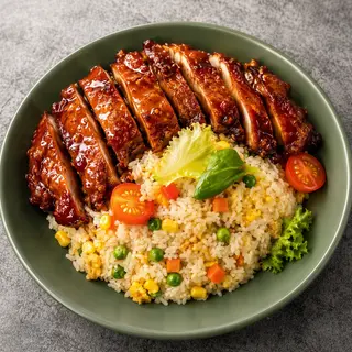 Arroz Frito Con Pollo Bbq BBQ炒饭