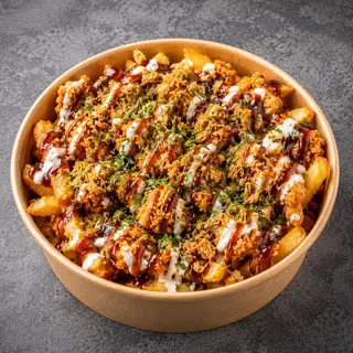 Lumen Krousty Bbq Con PatatasBBQ脆鸡薯条碗