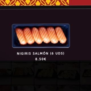 Nigiris de salmón 6Unds