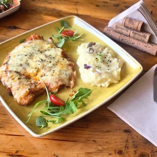 Milanesa a la napolitana pollo