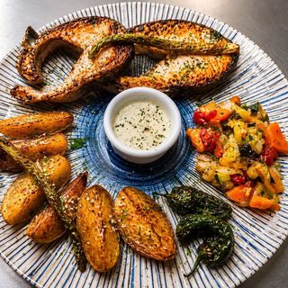 Rodajas de salmón a la plancha
