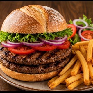 Hamburguesa Doble carne, solo
