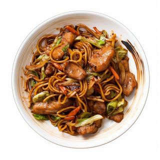 Yakisoba Con Pollo Y Verdura