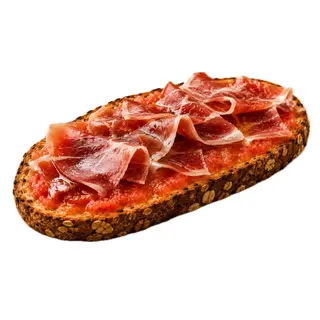 Tostada De Jamón Con Tomate