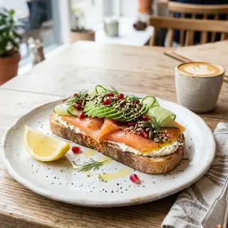 Tosta De Salmón Ahumado