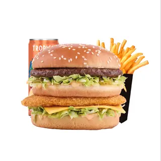 MENÚ B-CHICK'N BEEF