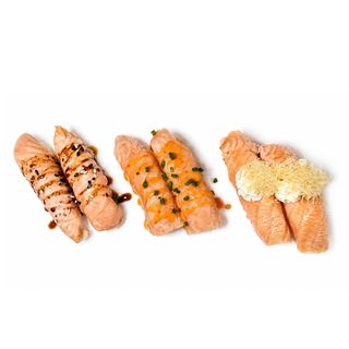 Nigiri flameado salmón mix