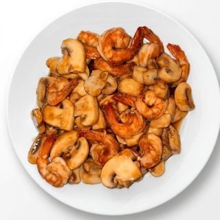 Gambas Con Champiñones