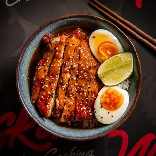 Donburi Katsu cerdo Teriyaki