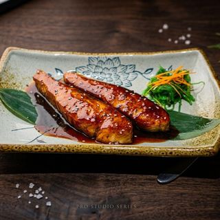 Salmon a la plancha glaseado con Teriyaki