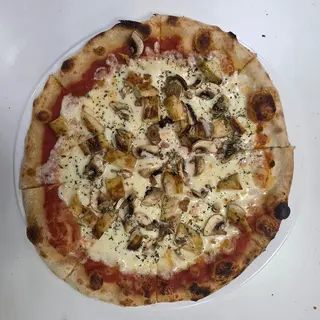 Pizza De Pollo Con Champiñones (30 Cm.)