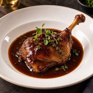 Confit De Pato Con Puré De Boniato