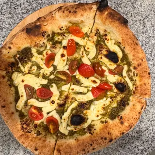 Pizza Pesto Y Queso Fresco 30Cm