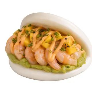 Bao de langostinos