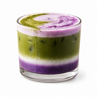 Matcha Latte Con Ube