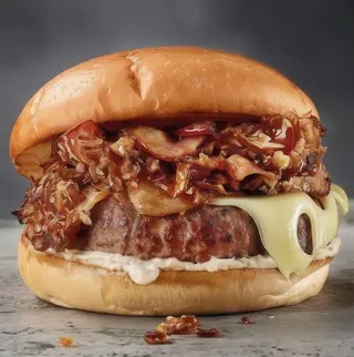 SMOKED HONEY EMMENTAL BURGER