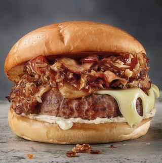 Smoked Honey Emmental Burger