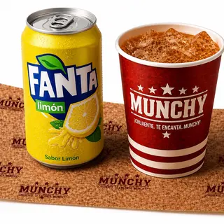 Fanta sabor Limón lata 330ml.