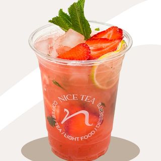 Mojito De Fresa Al Amanecer Con Alcohol